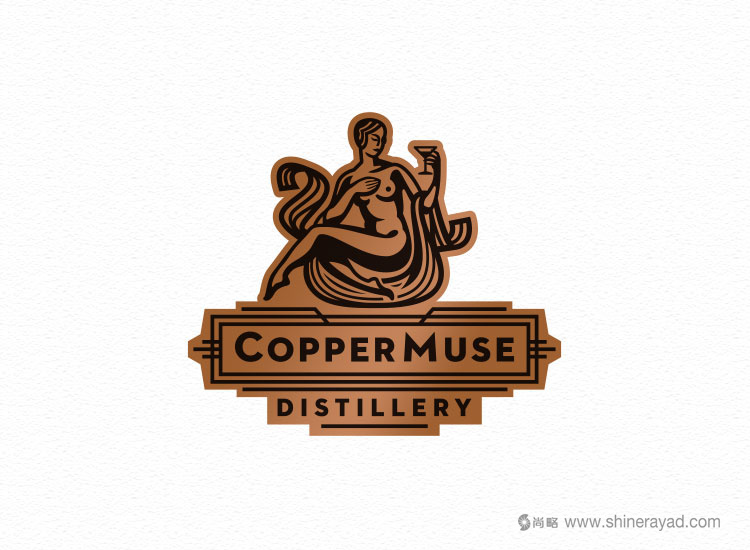國外洋酒品牌設(shè)計欣賞——CopperMuse 朗姆酒裝飾圖案風(fēng)格標(biāo)志設(shè)計