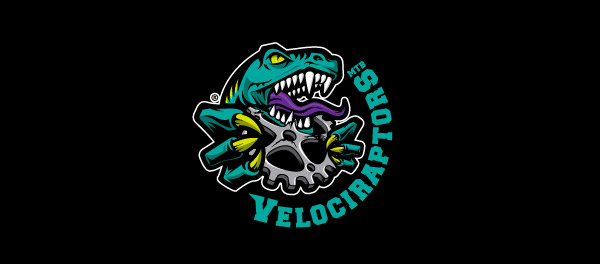 VelociRaptors山地自行車店恐龍標(biāo)志設(shè)計-上海標(biāo)志設(shè)計公司 VelociRaptors山地自行車店恐龍標(biāo)志設(shè)計-上海標(biāo)志設(shè)計公司