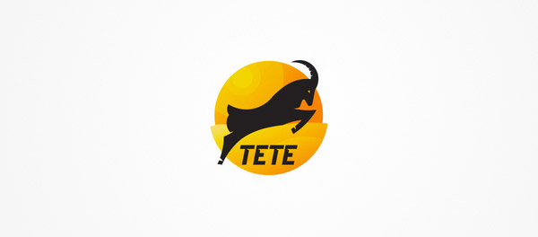 Tete跳躍的山羊標志設計-上海標志設計公司 Tete跳躍的山羊標志設計-上海標志設計公司