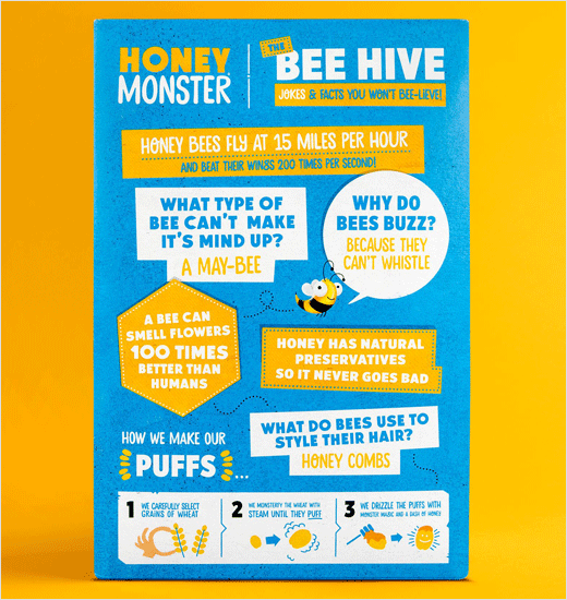 Honey Monster 蜜蜂怪物圖形早餐麥片新包裝設(shè)計(jì)品牌設(shè)計(jì) Honey Monster 蜜蜂怪物圖形早餐麥片新包裝設(shè)計(jì)品牌設(shè)計(jì)