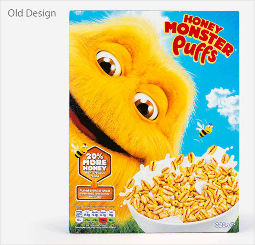 Honey Monster 蜜蜂怪物圖形早餐麥片舊包裝設(shè)計(jì) Honey Monster 蜜蜂怪物圖形早餐麥片舊包裝設(shè)計(jì)
