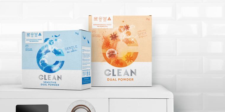 品牌C字母圖形風(fēng)格 DUAL CLEAN 洗衣粉洗衣劑包裝設(shè)計(jì)-上海包裝設(shè)計(jì)公司 品牌C字母圖形風(fēng)格 DUAL CLEAN 洗衣粉洗衣劑包裝設(shè)計(jì)-上海包裝設(shè)計(jì)公司