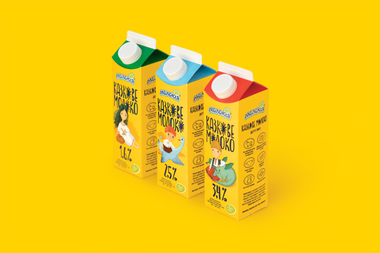 烏克蘭 Fairy Milk 牛奶品牌包裝設(shè)計(jì)升級(jí)“童話插畫”風(fēng)-上海包裝設(shè)計(jì)公司 烏克蘭 Fairy Milk 牛奶品牌包裝設(shè)計(jì)升級(jí)“童話插畫”風(fēng)-上海包裝設(shè)計(jì)公司