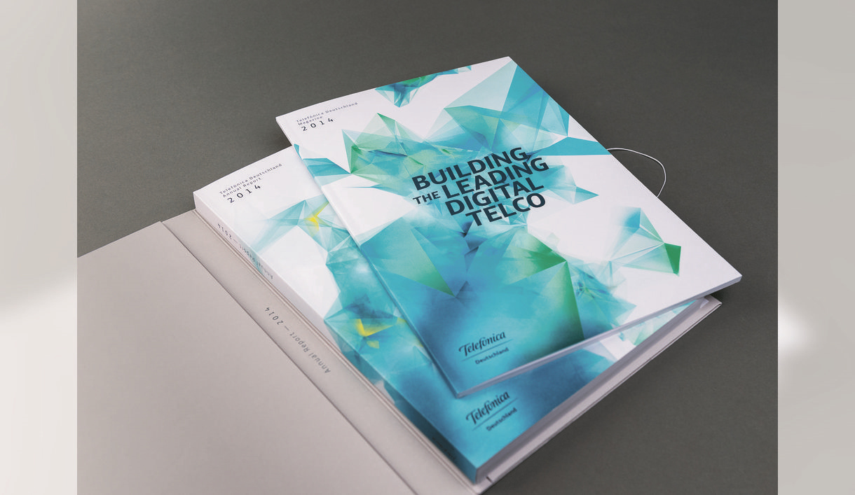 建設數字電信領先企業(yè)Telefonica德國2014年度報告宣傳畫冊設計-上海畫冊設計公司分享