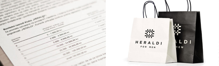 Heraldi 男士時裝店服飾logo設(shè)計(jì)品牌vi形象設(shè)計(jì)