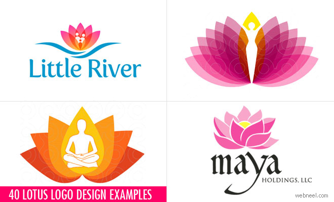 上海logo設(shè)計公司分享：40+創(chuàng)意蓮花Logo設(shè)計實例 Lotus Logo design
