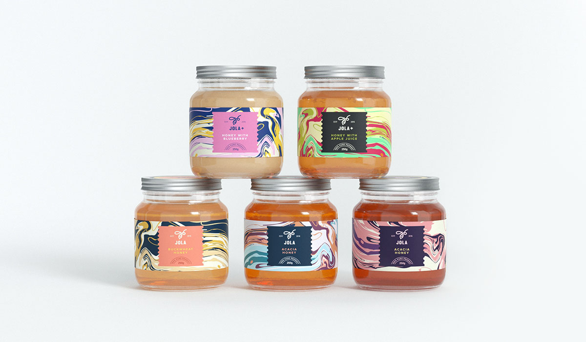 年輕蜂蜜品牌“JOLA”品牌形象設(shè)計--蜂蜜深加工產(chǎn)品包裝設(shè)計