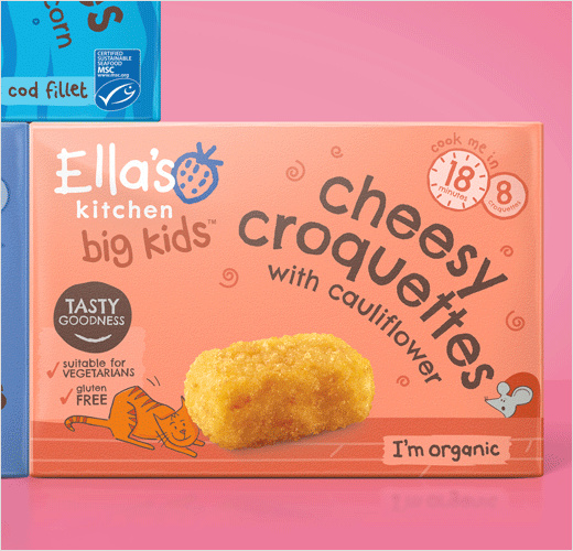 Ella''s Kitchen兒童冷凍食品系列新品logo設(shè)計包裝設(shè)計