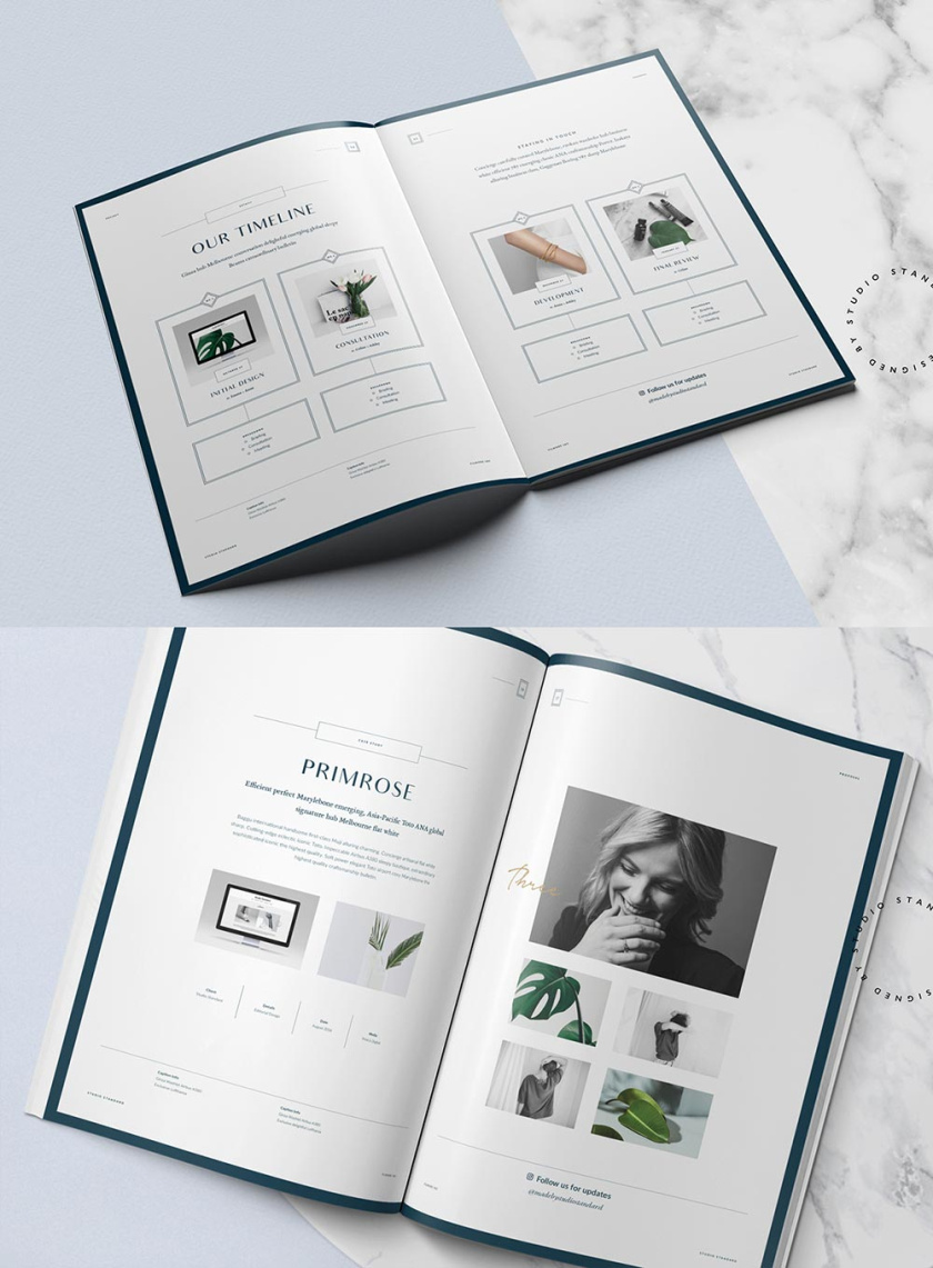 Filmore Fashion Proposal美麗的宣傳冊設(shè)計(jì)2019年靈感