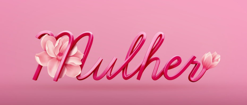 3D設(shè)計(jì)-Mulher 3D標(biāo)志設(shè)計(jì)，3D型的華麗典范為花卉潮流帶來全新生活