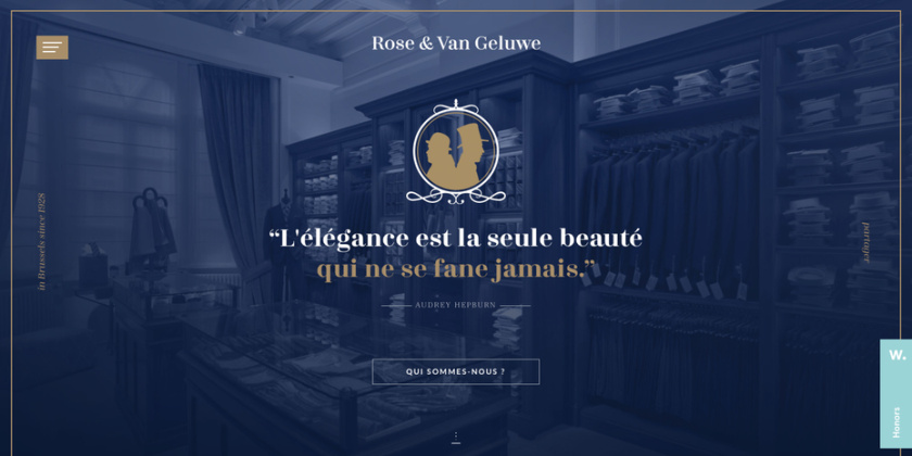 Rose＆Van Geluwe網(wǎng)頁設(shè)計(jì)