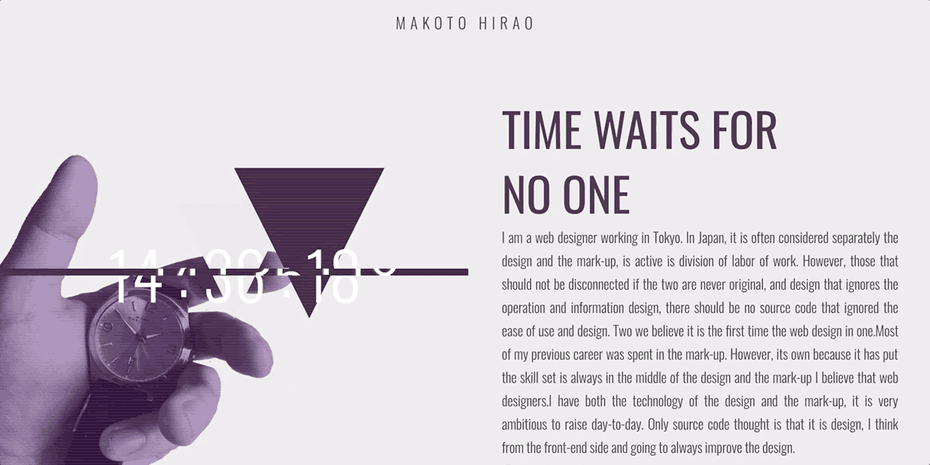 Makoto Hirao網(wǎng)頁設(shè)計(jì)