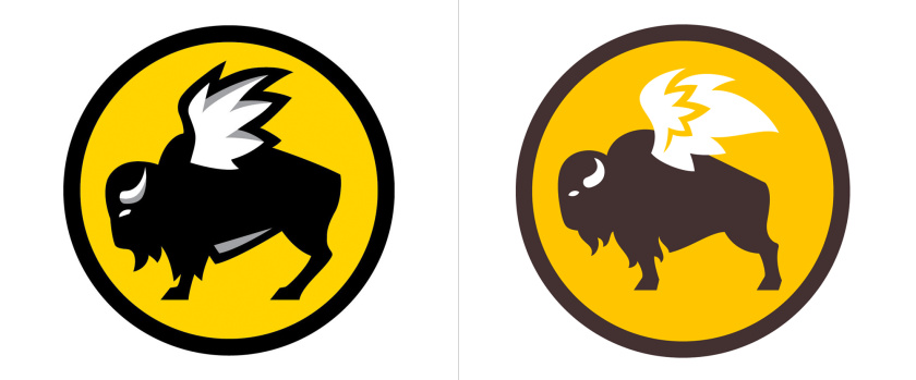 Buffalo Wild Wings體育酒吧新logo設(shè)計,帶翅膀的水牛形象 Buffalo Wild Wings體育酒吧新logo設(shè)計,帶翅膀的水牛形象