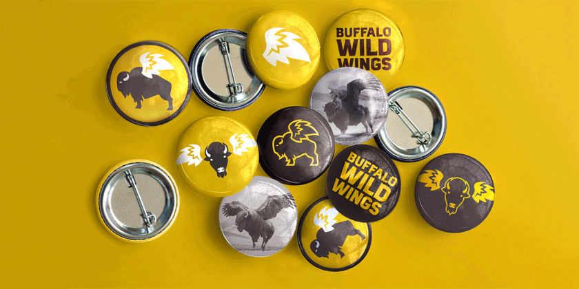 Buffalo Wild Wings體育酒吧新logo設(shè)計,帶翅膀的水牛形象 Buffalo Wild Wings體育酒吧新logo設(shè)計,帶翅膀的水牛形象