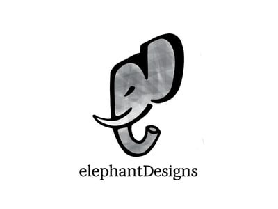 灰色象牙大象的頭logo設(shè)計(jì)-上海logo設(shè)計(jì)公司