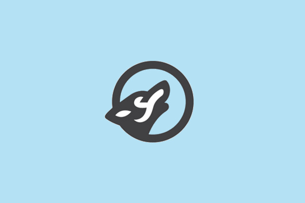 圓圈跟狼結合的logo設計-上海logo設計公司靈感