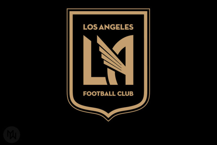 LAFC足球俱樂部徽章式logo設(shè)計-上海logo設(shè)計公司