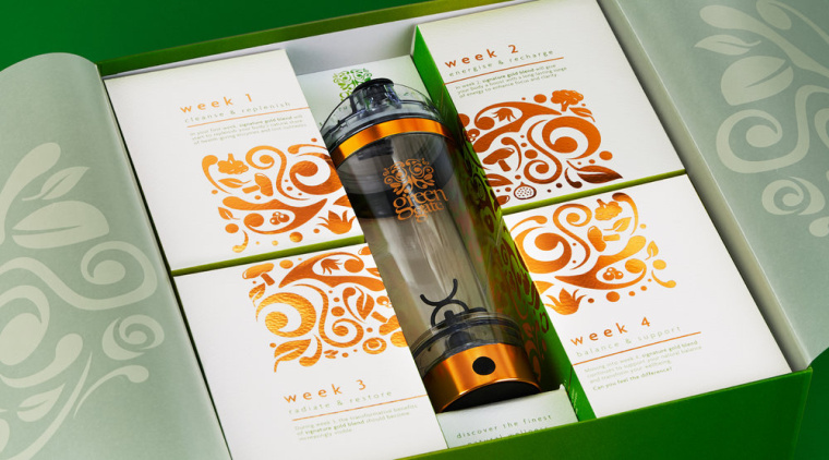 Green Gate護(hù)膚品牌標(biāo)志設(shè)計(jì)包裝設(shè)計(jì)，縷縷金箔增添優(yōu)雅的健康精髓