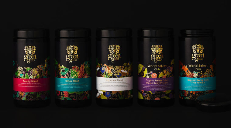Green Gate護(hù)膚品牌標(biāo)志設(shè)計(jì)包裝設(shè)計(jì)，縷縷金箔增添優(yōu)雅的健康精髓