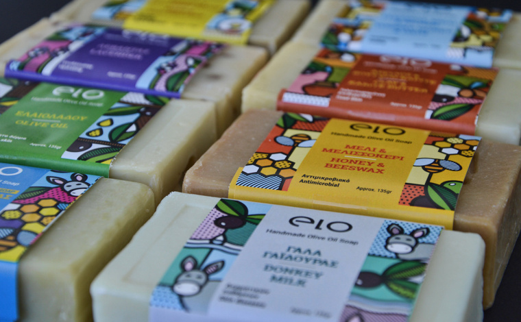 Elo 天然手工肥皂品牌波譜幾何藝術風格包裝設計