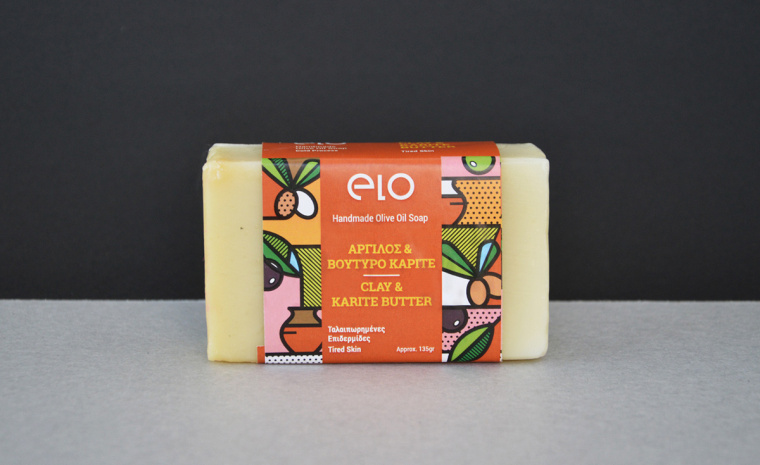 Elo 天然手工肥皂品牌波譜幾何藝術風格包裝設計