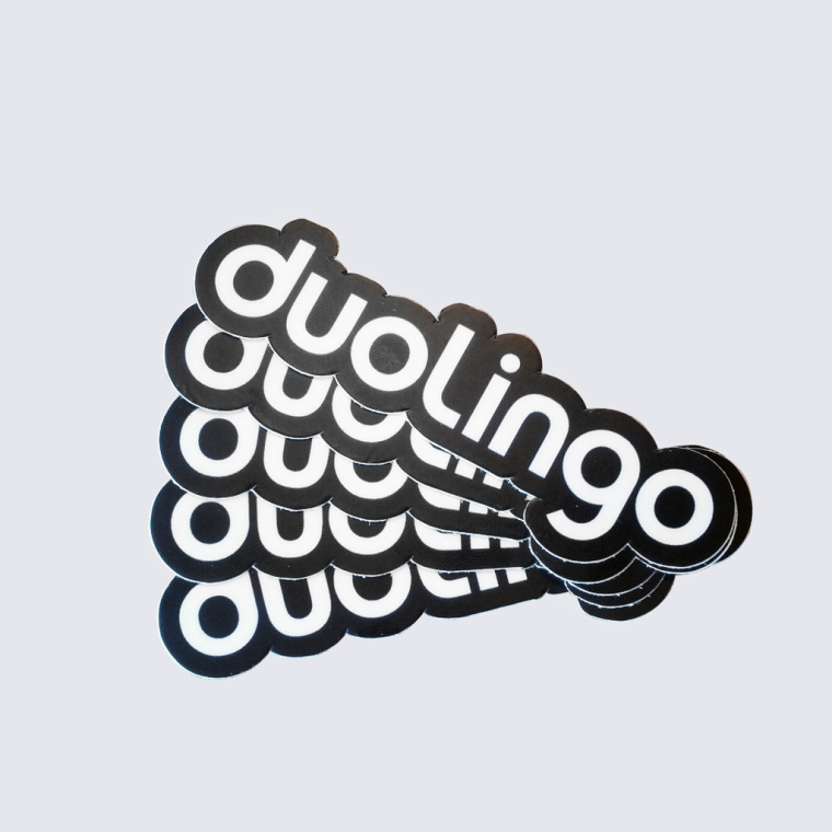 Duolingo語言學(xué)習(xí)翻譯網(wǎng)站標(biāo)志logo設(shè)計，一只獨(dú)特且有個性的綠色貓頭鷹