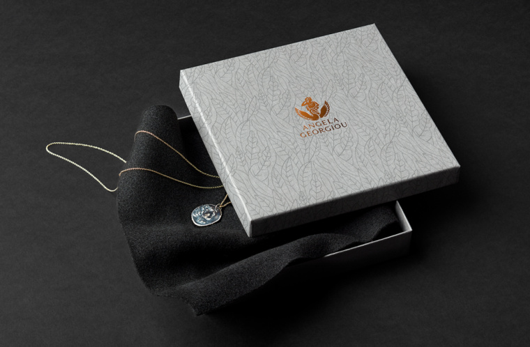 奢侈品品牌設(shè)計(jì)：Angela Georgiou珠寶首飾品牌形象VI設(shè)計(jì)logo設(shè)計(jì)