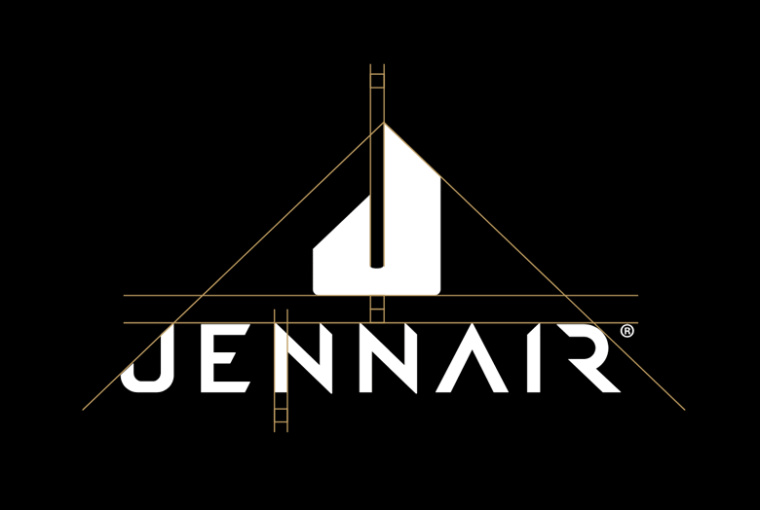 JennAir廚房電器用具品牌LOGO設(shè)計(jì),源自通風(fēng)爐灶和字母J的logo JennAir廚房電器用具品牌LOGO設(shè)計(jì),源自通風(fēng)爐灶和字母J的logo