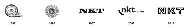 NKT 電線電纜企業(yè)標(biāo)志設(shè)計(jì)，線條連接工業(yè)設(shè)計(jì)風(fēng)格