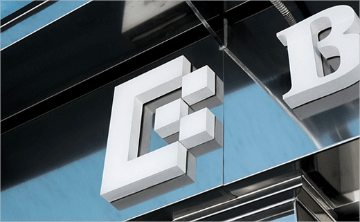 巴塞羅那世紀酒店logo設計品牌VI形象設計，幾何方形風格