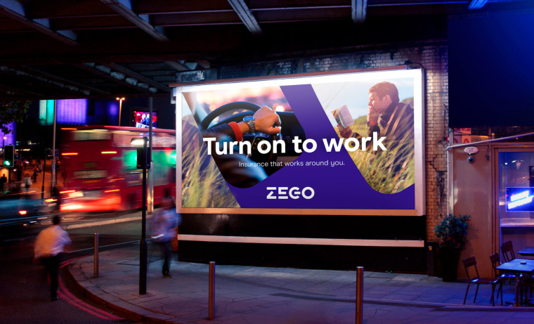 Zego 保險公司更新品牌形象設計VI設計-廣告牌設計 Zego 保險公司更新品牌形象設計VI設計-廣告牌設計