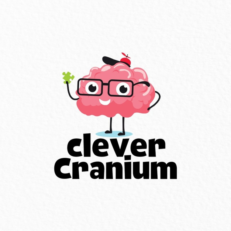 Clever Cranium教育玩具公司logo設(shè)計(jì)