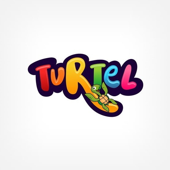 Turtel logo設(shè)計(jì)烏龜滑下了字母“R”
