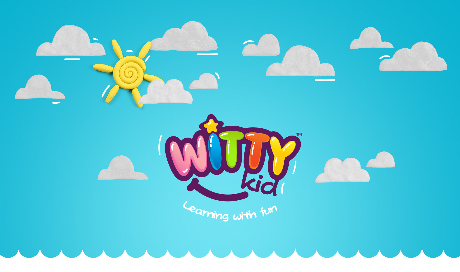 Witty kid 幼兒園創(chuàng)意品牌設(shè)計(jì)logo設(shè)計(jì)，星星+笑臉+氣球