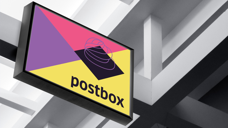 Postbox 手工甜品店品牌視覺形象VI設(shè)計(jì)“時(shí)尚色塊”元素-標(biāo)志設(shè)計(jì)