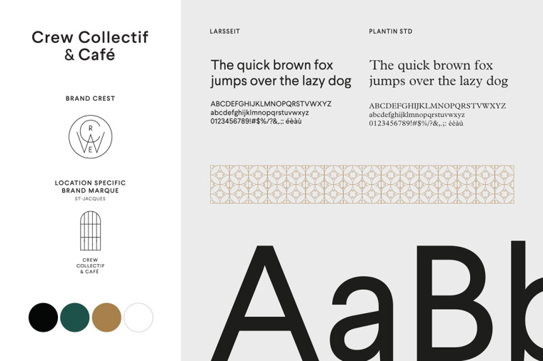 Crew Collective＆cafe品牌形象VI設(shè)計logo設(shè)計，現(xiàn)代美學(xué)與傳統(tǒng)設(shè)計元素相結(jié)合