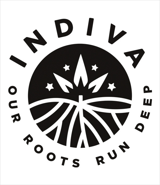 INDIVA大麻品牌新標志logo設計