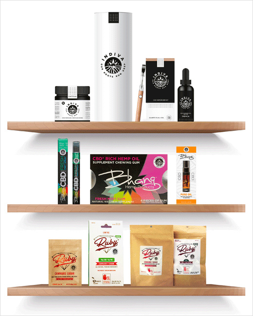 INDIVA大麻品牌新標志logo設計包裝設計