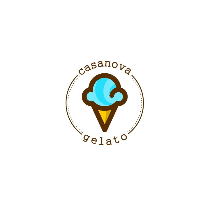 簡單的冰淇淋標志logo設計--上海logo設計公司