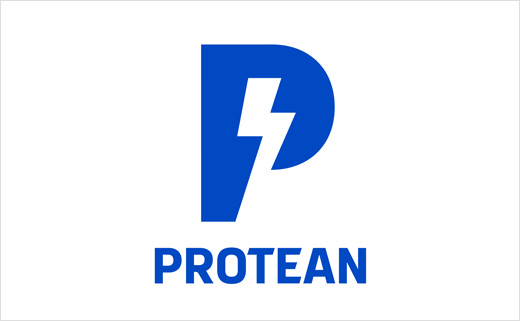 電動(dòng)汽車技術(shù)公司Protean Electric 企業(yè)logo設(shè)計(jì)，閃電字母P