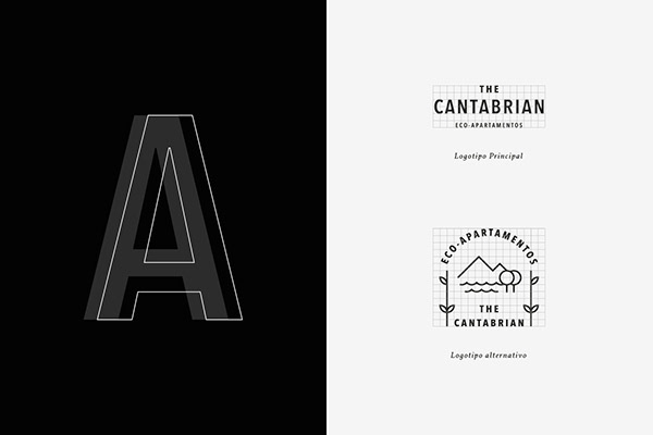 Cantabrian生態(tài)公寓酒店簡(jiǎn)約圖形線條logo設(shè)計(jì)vi設(shè)計(jì)