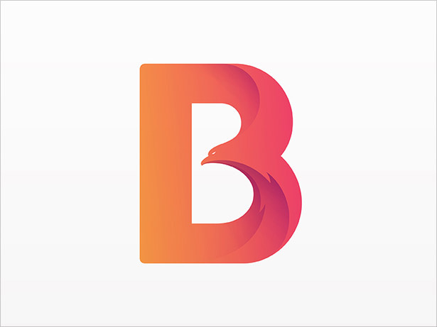 B-信鳥標(biāo)志設(shè)計