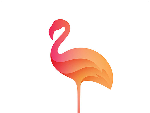 火烈鳥Ombre的-LOGO設(shè)計