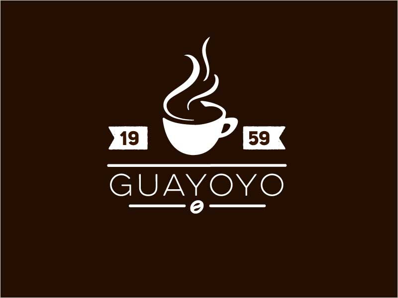  2018年的現(xiàn)代餐廳標志設計-Guayoyo咖啡館標志設計