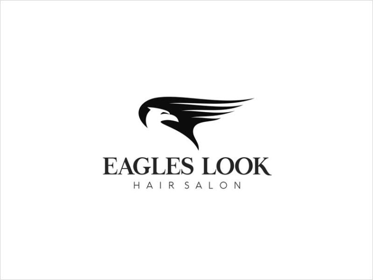 Eagles Look（美發(fā)沙龍）標(biāo)志設(shè)計(jì)