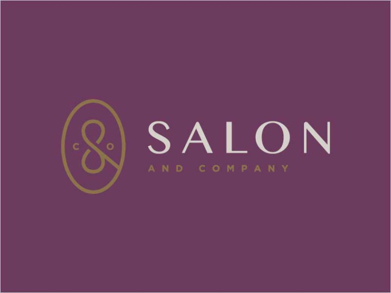 Salon＆Co美發(fā)沙龍標(biāo)志設(shè)計(jì)