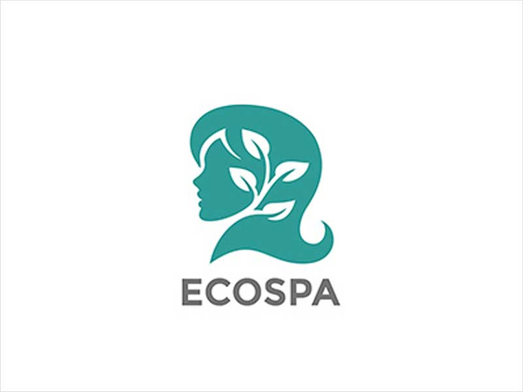 Eco SPA化妝品Beauty標(biāo)志設(shè)計(jì)