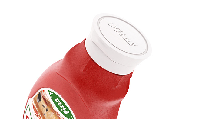 簡潔又有個性的Vital ketchup番茄醬包裝設計瓶形設計