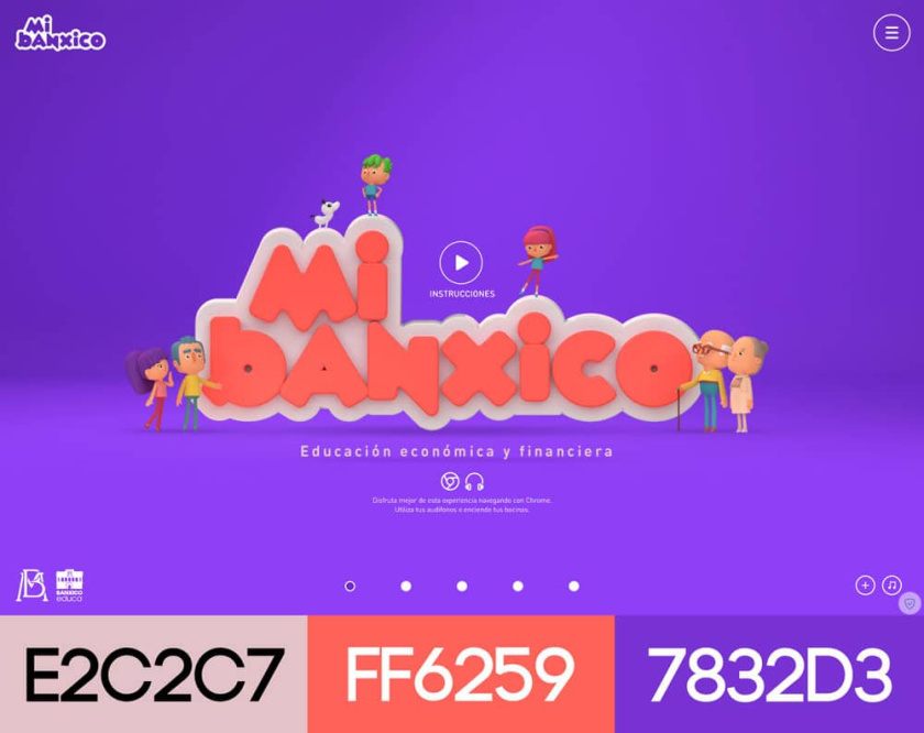 網(wǎng)站設(shè)計配色方案-Mi Banxico