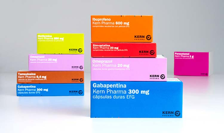 藥品包裝設(shè)計靈感-GENERICS Kern Pharma包裝設(shè)計